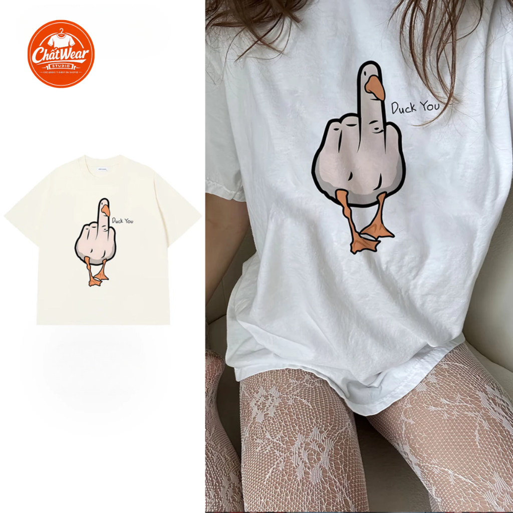 Áo Thun Oversize Duck You Funny Duck Cotton 100% 250G Form Rộng Local Brand | ChấtWear Studio