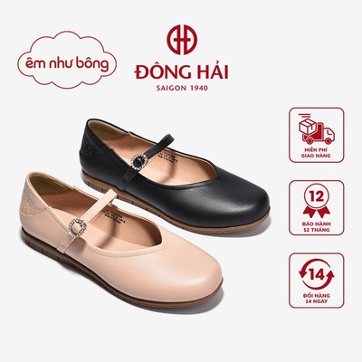 [ÊM NHƯ BÔNG] Giày Búp Bê Đông Hải Dập Logo Khóa Oval - G7737
