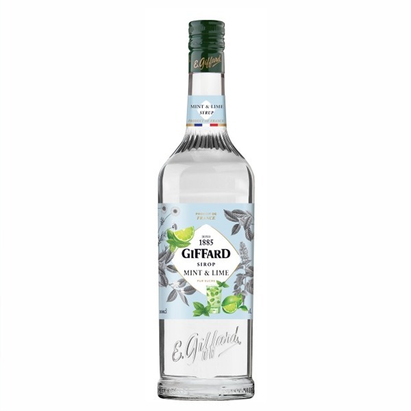 Siro Chanh Bạc Hà Giffard Nhập Khẩu Pháp Chai 1L - Syrup Mojito (Mint & Lime) Pha Chế Cao Cấp