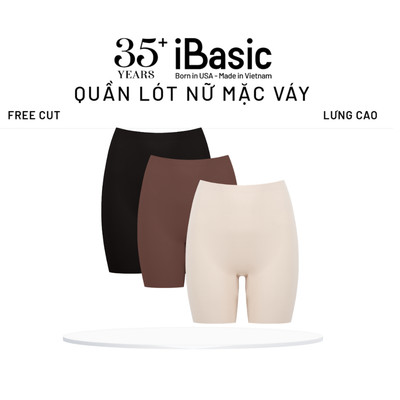 Combo 3 Quần lót nữ mặc váy không đường may iBasic phom boxer free cut PANW206