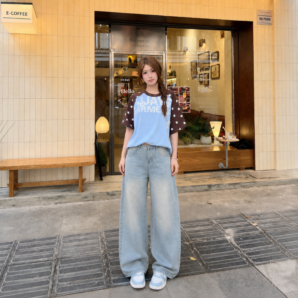 Quần Jeans  Suông Ống Rộng Đứng  MIAA Cạp Cao Màu RETRO , Quần Jeans Ống Suông Ver 1 nhiều màu tôn dáng form unisex | BigBuy360 - bigbuy360.vn