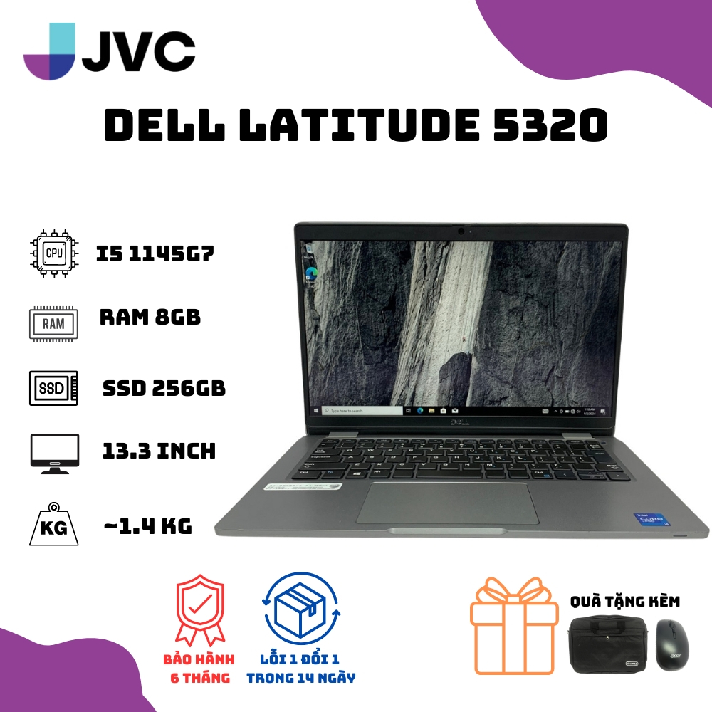 Dell Latitude 5320 Core i5/i7 RAM 8GB/16GB SSD 256GB/512GB Laptop Nội Địa Nhật Doanh Nhân Mỏng Nhẹ C