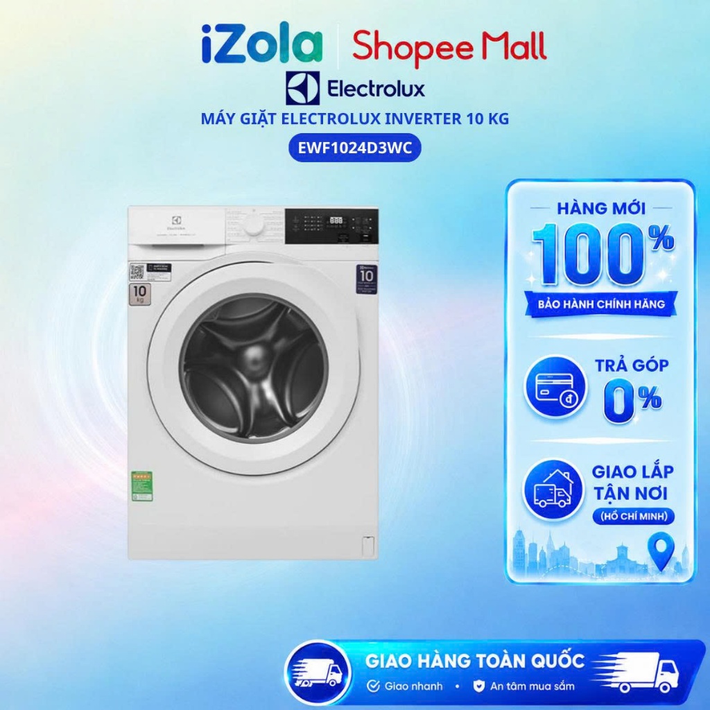 EWF1024D3WC - Máy giặt Electrolux UltimateCare 300 Inverter 10 kg EWF1024D3WC - Hàng chính hãng