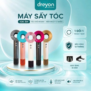 Máy sấy tóc ion âm DREYON 110000 vòng/phút, sấy nhanh, giảm sơ rối, bảo vệ tóc hiệu quả