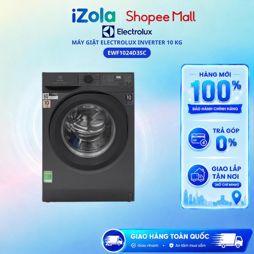 EWF1024D3SC - Máy giặt Electrolux UltimateCare 300 Inverter 10 kg EWF1024D3SC - Hàng chính hãng