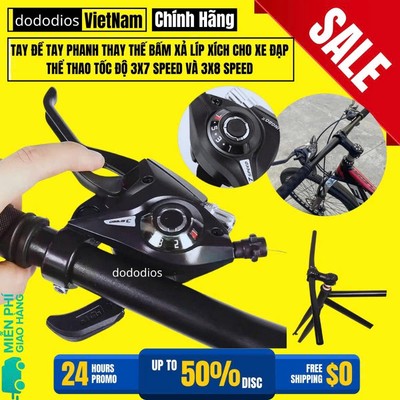 Tay Đề Tay Phanh Thay Thế Bấm Xả Líp Xích Cho Xe Đạp Thể Thao Tốc Độ 3x7 Speed và 3x8 Speed - Hàng Chính Hãng dododios