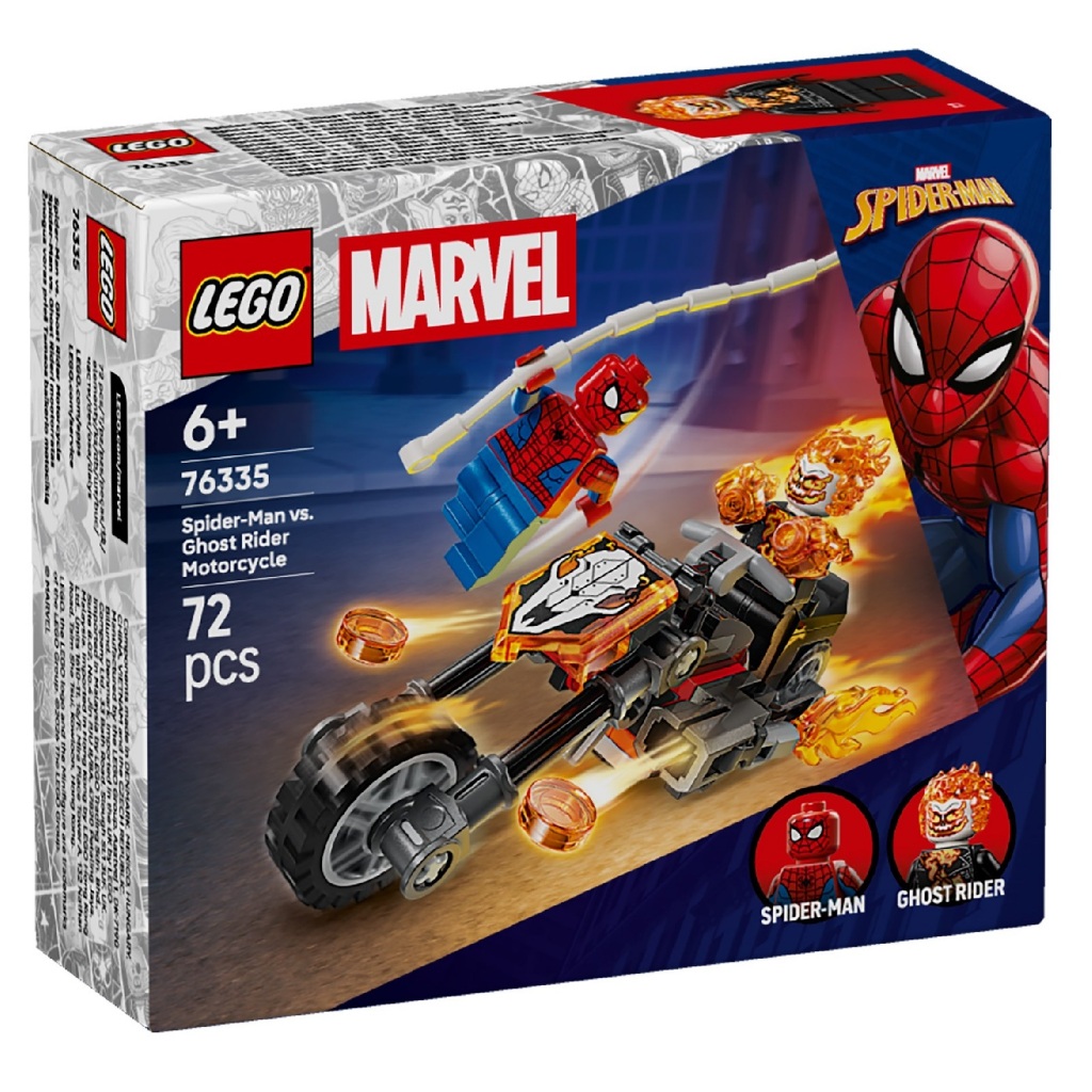 LEGO Marvel 76335 Mô Tô Ghost Rider Và Spider-Man (72 Chi Tiết)