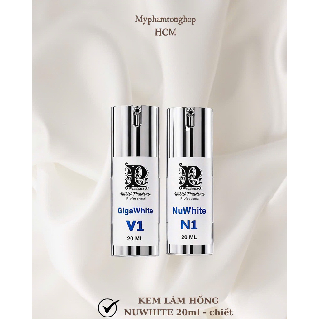 (Size 20ml) Kem làm hồng nhũ hoa Nuwhite n1 , hồng bikini v1 Mibiti