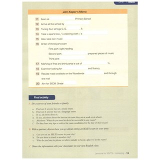 Sách - Lessons for IELTS - Listening (Tái bản)