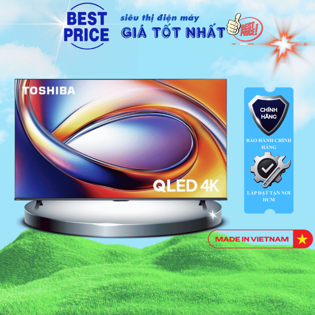 Smart Tivi QLED Toshiba AI 4K 43 inch 43M450RP | QLED AI 4K 55 inch 55M450RP - Hàng chính hãng