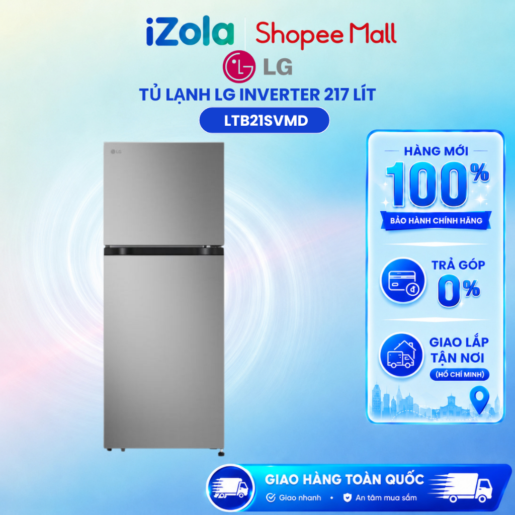 LTB21SVMD - Tủ lạnh LG 217 lít LTB21SVMD - Hàng chính hãng