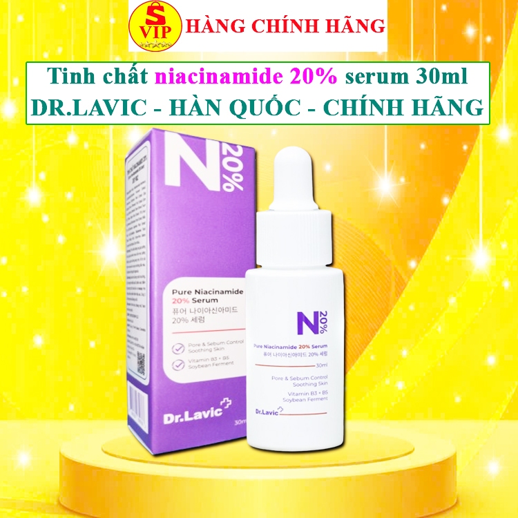 Tinh chất niacinamide 20% Dr.lavic hàn quốc drlavic pure niacinamide 20% serum dr lavic tím drlavic+