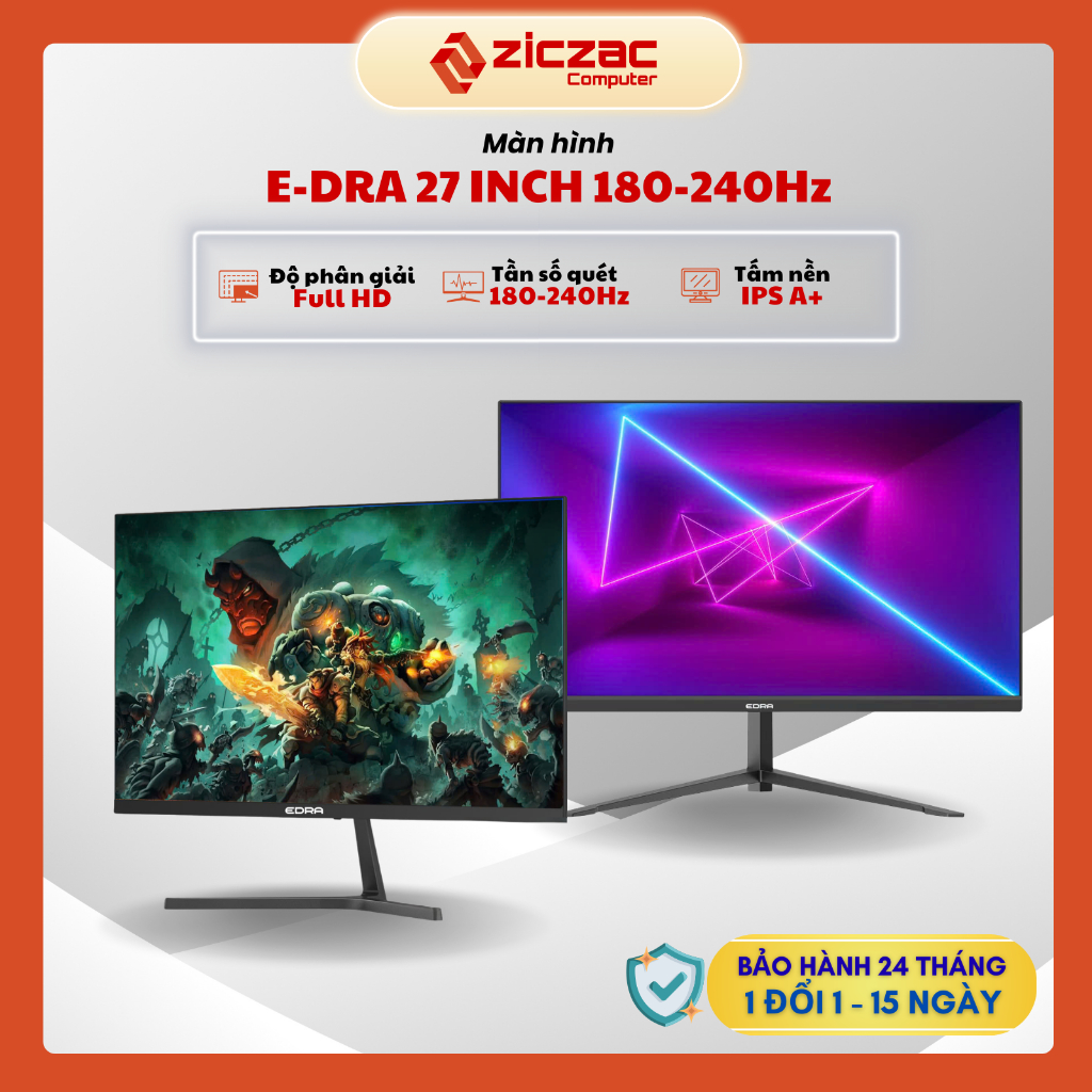[Hỏa tốc HN] Màn hình Edra 27inch 180Hz - 240hz FHD IPS EGM27F180PVS | EGM27F220PVS - Chính hãng