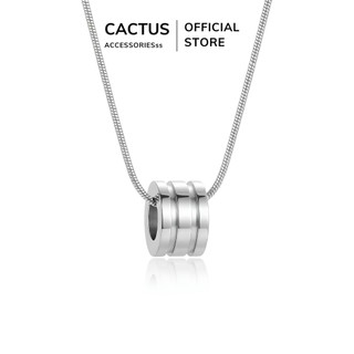 Dây chuyền nam phối nhẫn, phối mặt đốt trúc Cactus Acc, thiết kế Unisex basic, thép Titan không gỉ