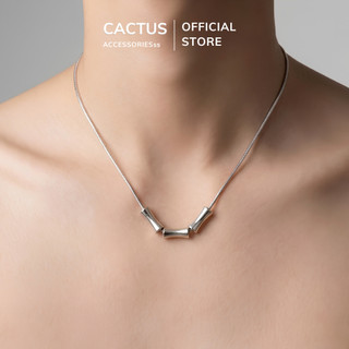 Dây chuyền nam phối nhẫn, phối mặt đốt trúc Cactus Acc, thiết kế Unisex basic, thép Titan không gỉ