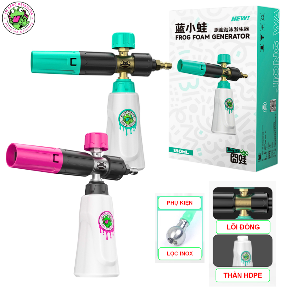Bình Phun Bọt Tuyết Mini Jiong Wa Chính Hãng Sử Dụng Dung Dịch Gốc Không Cần Pha