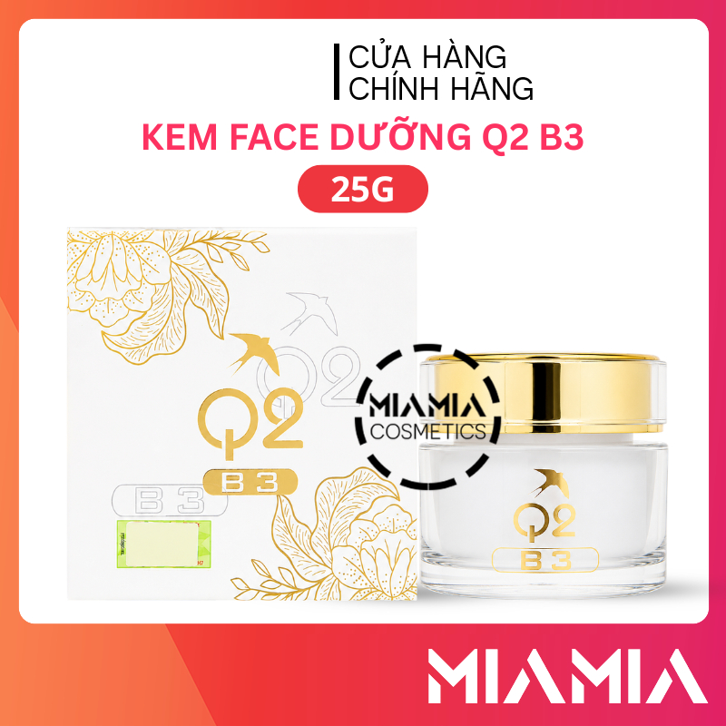 [Mã COSBAUH3 giảm 8% đơn 300K] Kem Face Q2 B3 25gr Phiên Bản Mới Chính Hãng - Kem Face Trắng Da Cao 