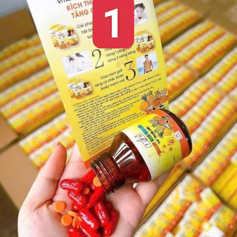 Vitamin TP Thái Lan. Hộp 100 viên. 9 Vitamin Từ Trái Cây.