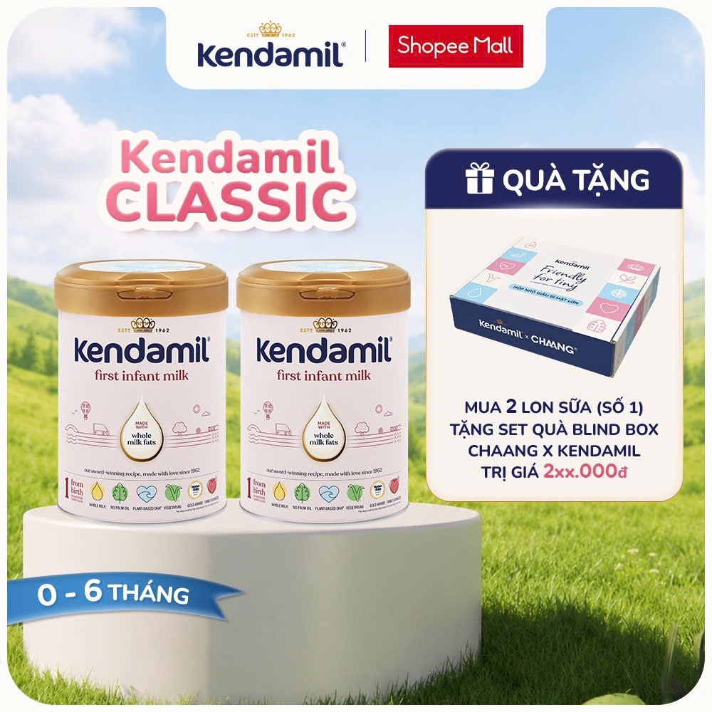 Sữa Công Thức Nguyên Kem Kendamil Classic Số 1 (800g)