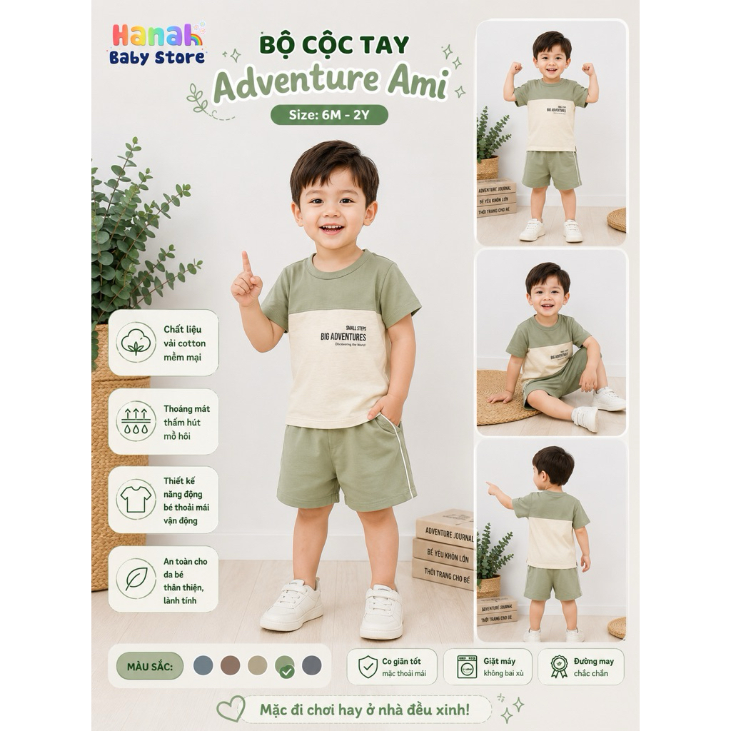 Bộ cộc tay Adventures Anminaza
