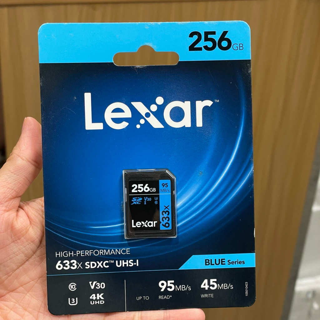 Thẻ nhớ Lexar 256GB High-Performance 633x SDHC/SDXC UHS-I Cards BLUE Series | Mới 100%