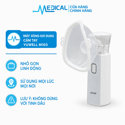 Máy xông khí dung cầm tay Yuwell M103 nhỏ gọn linh động sữ dụng mọi lúc mọi nơi - MEDICAL