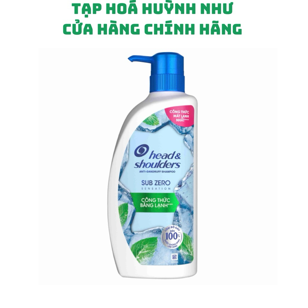 [CHÍNH HÃNG]<chai 550ml>Dầu gội Head & Shoulders Sub Zero Sensation băng lạnh sạch gàu