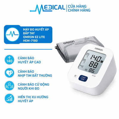 [Hoả Tốc HCM ] Máy đo huyết áp OMRON HEM-8712/HEM-7180/HEM-7090 bảo hành 5 năm chính hãng - MEDICAL