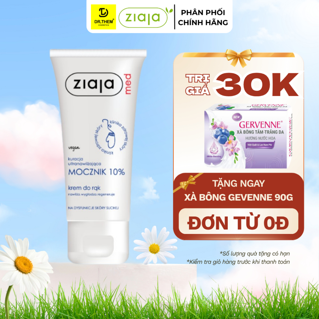Kem Dưỡng Ziaja Med Mềm Da 10% Ure Cream 100ml - Dr Thêm