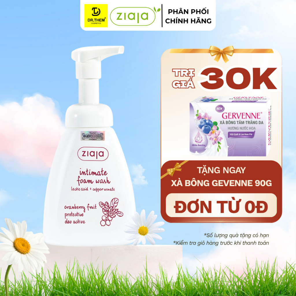 Ziaja Intima Bọt Vệ Sinh Thảo Dược Siêu Dịu Nhẹ, Khử Mùi Hiệu Quả - Ziaja Intimate Foam Wash 250ml- 