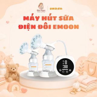 (Tặng túi trữ sữa + phễu hạ) Máy hút sữa EMOON, cao cấp phễu silicon hút nhẹ nhàng, hiệu quả massage thư giãn