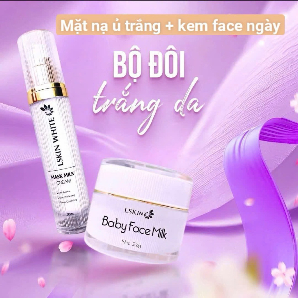 combo ủ kén tằm và face Baby Milk LSKIN