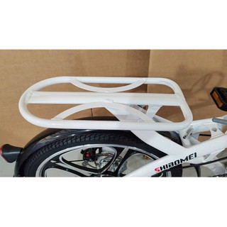 xe đạp gấp gọn SHIBOEMI 20 inch, vành đúc 5dao. xe có gacbaga,giỏ xe, chắn bùn thép như hình
