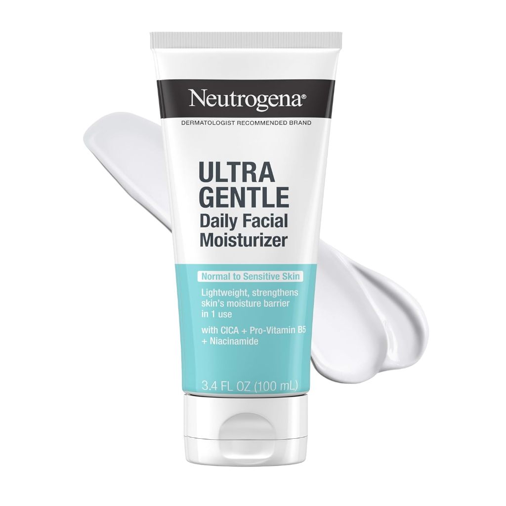 Kem dưỡng ẩm Neutrogena Ultra Gentle dành cho da nhạy cảm, chứa Vitamin B3, Pro-Vitamin B5 và Vitami