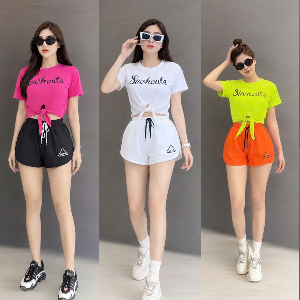 bộ thể thao quần gió áo thun, gym,dancer,zumba (bộ :áo cute ,quần atc)