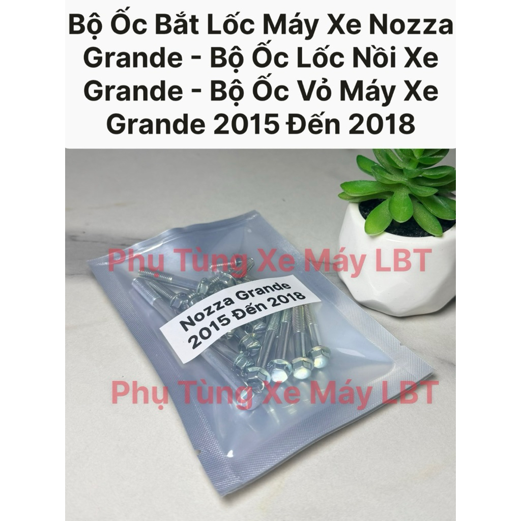 Bộ Ốc Bắt Lốc Máy Xe Nozza Grande - Bộ Ốc Lốc Nồi Xe Grande - Bộ Ốc Vỏ Máy Xe Grande 2015 Đến 2018
