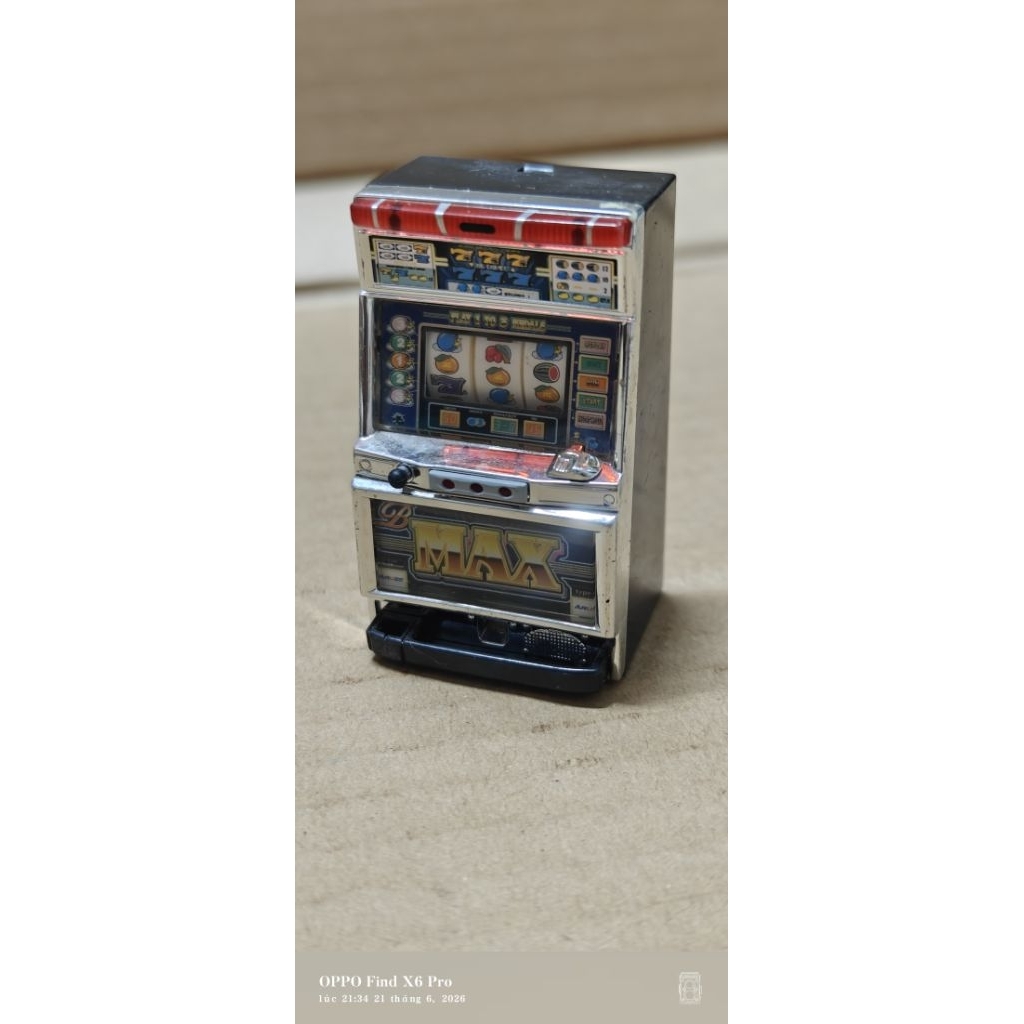 mô hình máy bắn Bass chơi xèng (slot machine)Nhật Bản nhỏ gọn decor sưu tầm