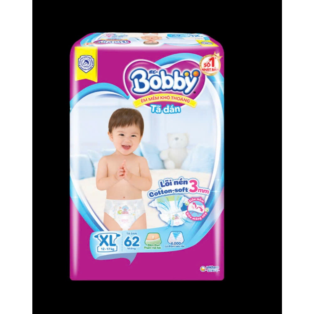 Tả Dán Bobby size XL 62 Miếng ( 12-17kg)