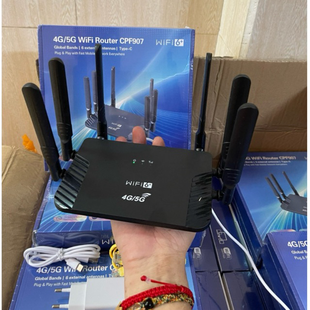 Bộ Phát Wifi Sim 4G- 5G CPF.907 Nguồn Type C .Chuẩn Wifi 6