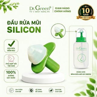 Đầu rửa silicon Dr Green, không gây xước mũi, phù hợp với bình rửa mũi Dr.Green 180ml và 240ml