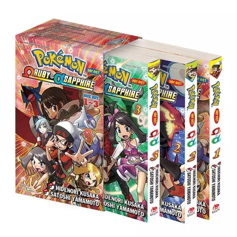 Truyện tranh - boxset pokemon đặc biệt omega ruby - alpha sapphire - Trọn bộ 3 tập