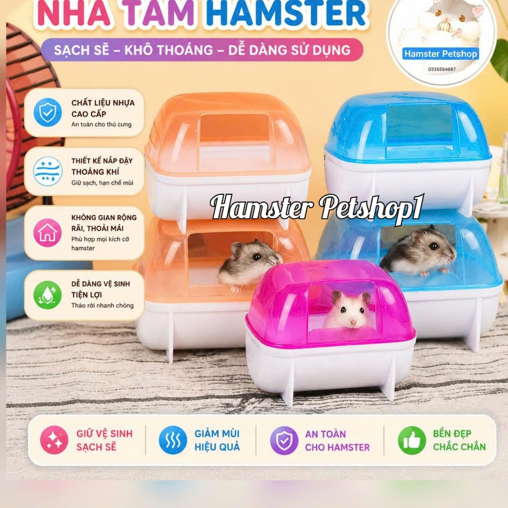 Nhà tắm cho Hamster, sóc