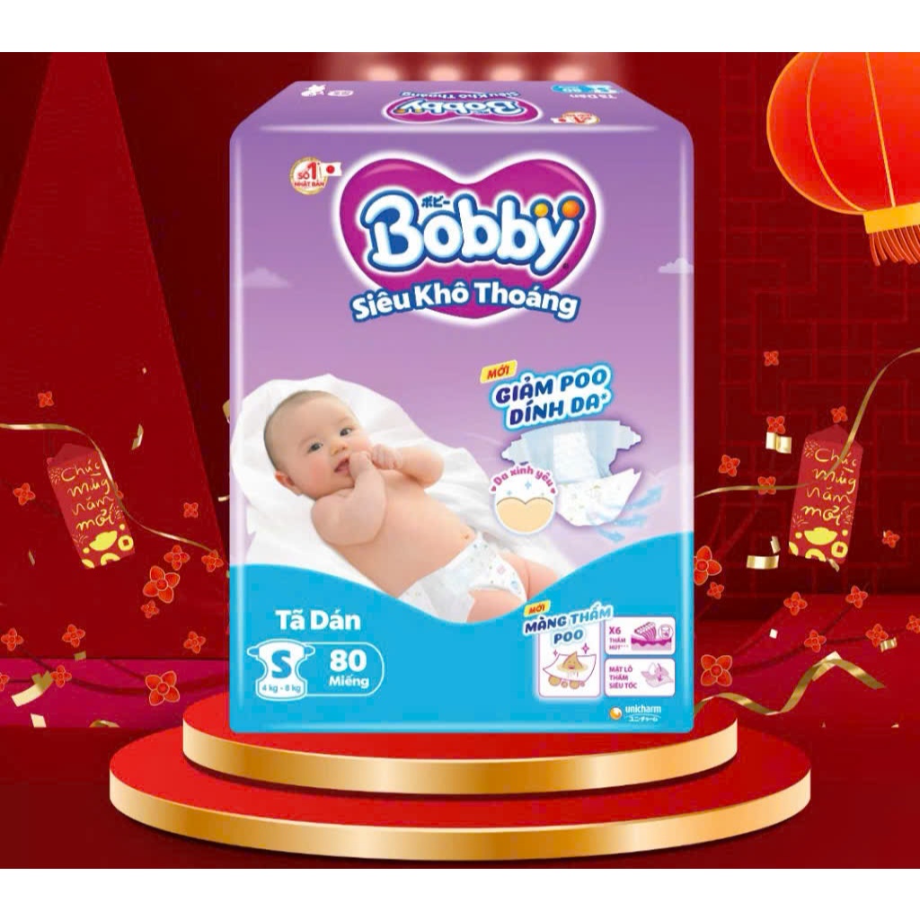 (Hỏa Tốc) Tả Dán Bobby Size S80 Miếng (4-8kg)