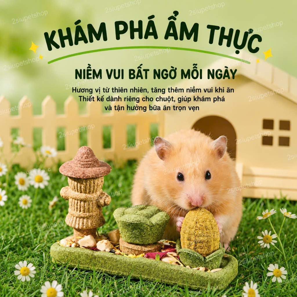 [ Gjo] Mài Răng Gjo Phiên Bản Bù Nhìn ngoài ruộng - Phù hợp các bé hamster, Rat, .....