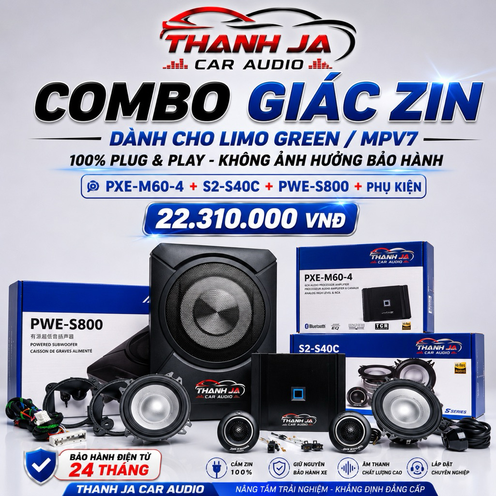 Gói Độ Âm Limo Green , Gói Độ Loa Limo Green, Loa Xe Limo Green , Loa Xe MPV 7 , Độ Loa MPV 7 , Loa 