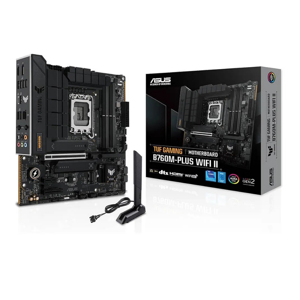 Bo mạch chủ Mainboard Asus TUF Gaming B760M-PLUS II | Intel B760 | Socket 1700 |M-ATX | DDR5 | Bảo h