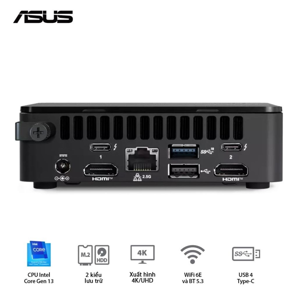 [ Thanh lý] Mini PC Asus NUC 13 Pro Tall NUC13ANHI3 (I3 1315U/ NoOS/ 3Y)
