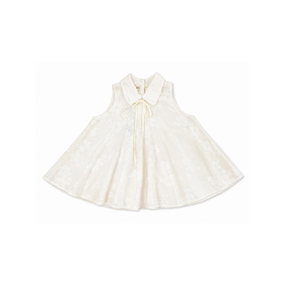 TUBYCATU Áo Sát Nách Ren Hoa Elena Dáng Babydoll Xòe Phối Dây Nữ Tính
