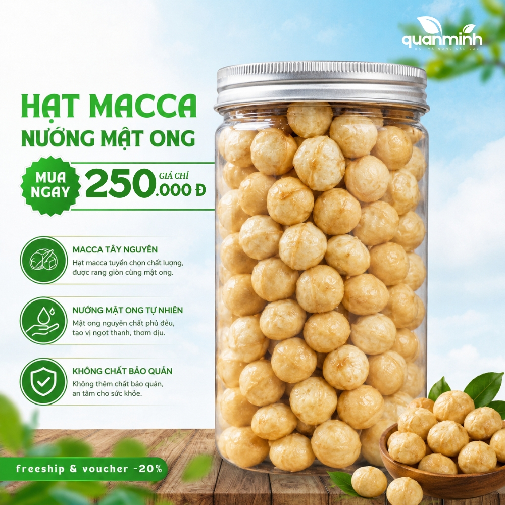 Hạt Macca nướng mật ong nhà làm - Món ăn vặt dinh dưỡng siêu ngon, giòn rụm ngọt bùi từng hạt, chuẩn