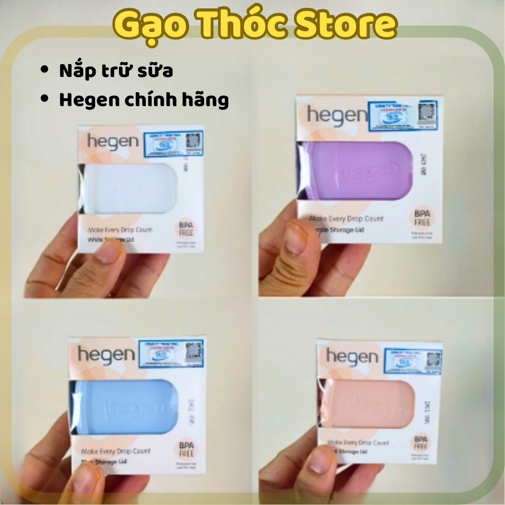 Nắp trữ sữa hegen, nắp đậy bình sữa hegen chính hãng